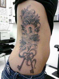 Lock and Key Tattoo Designs