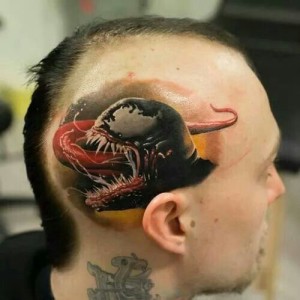 crazy tattoos on head