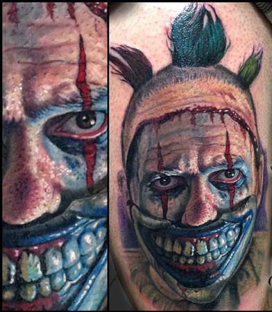 Cool American horror amazing tattoo 2015