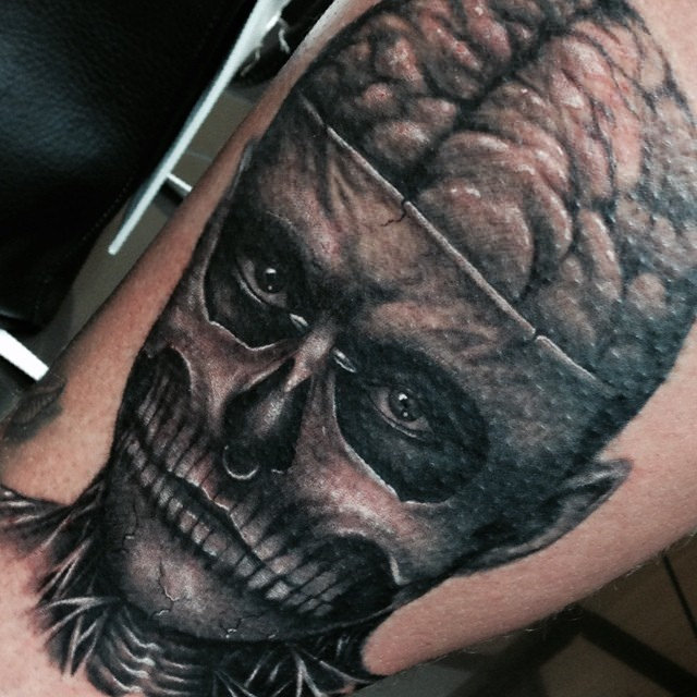 Horror amazing Back horror tattoo