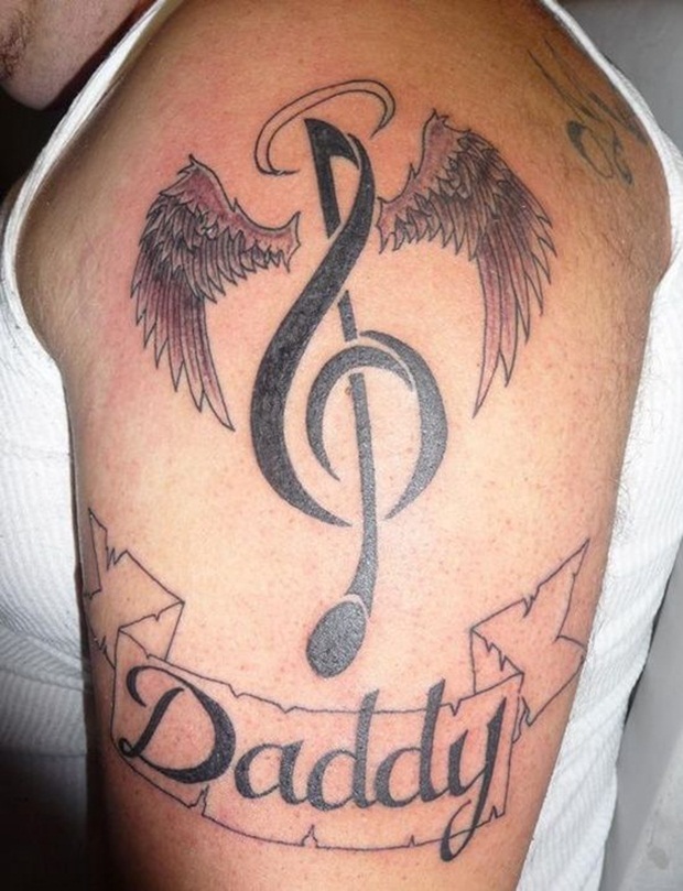 Music tattoo for men in 2015