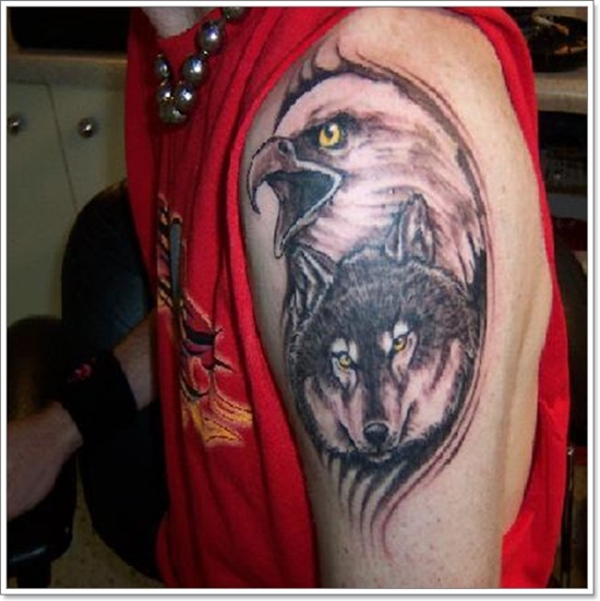 The wolf and Phoenix Tattoo designs and meaning For Men
