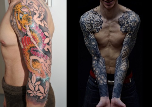 Cute full sleeve tattoo ideas for men