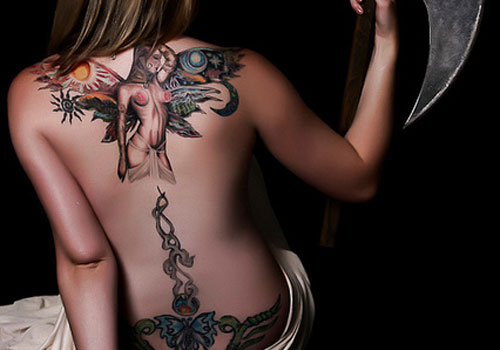 Sexy tattoo combination for women 2015