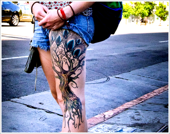 Best thigh tattoos for women 2015