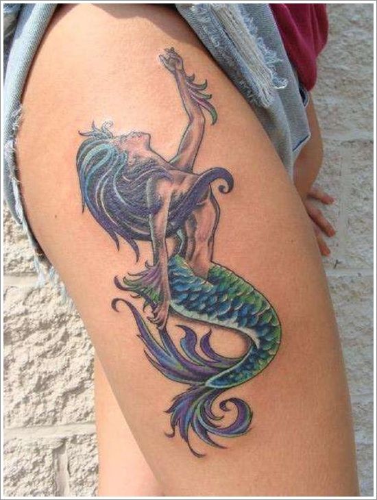 Cool Thigh Tattoos Designs and Ideas for Women 2015
