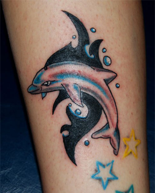 Dolphin tattoo hot wheeler