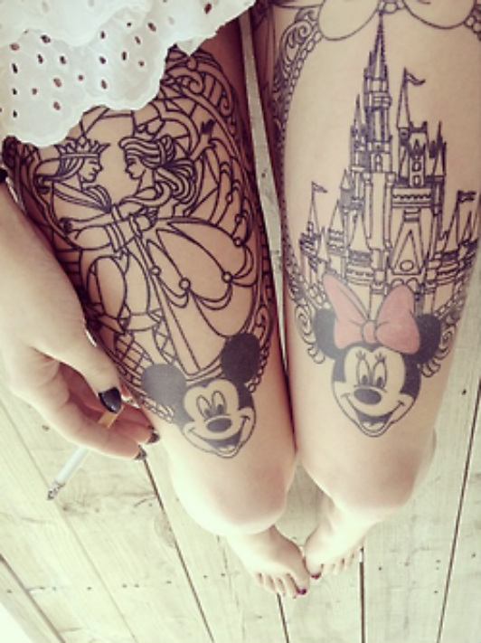 Old Best thigh tattoos for women 2015