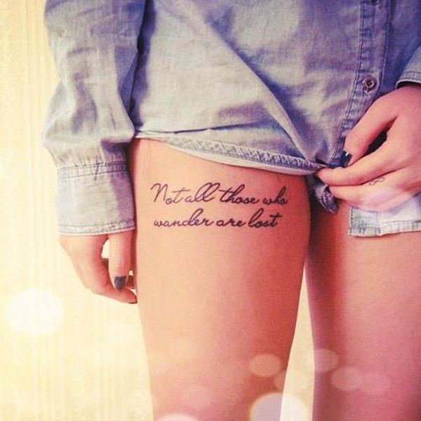 Sexy Thigh Tattoo Designs and Ideas for Girls 2015