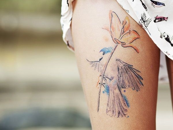Sexy Thigh Tattoo Designs and Ideas for Girls