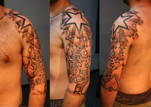 Star hand tattoo design 2015