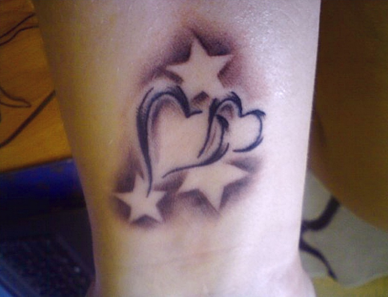 Stars and Hearts Tattoos
