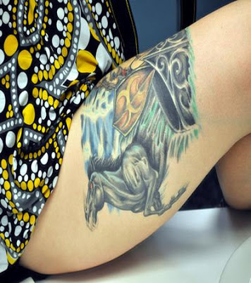 Thigh Tattoos For Women 2015