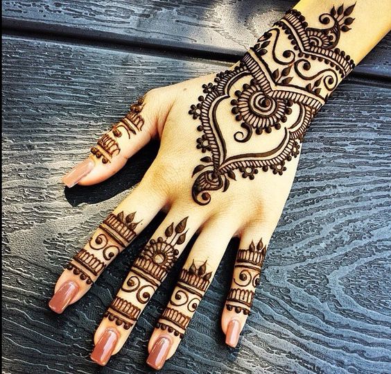 cute henna tattoos on hand