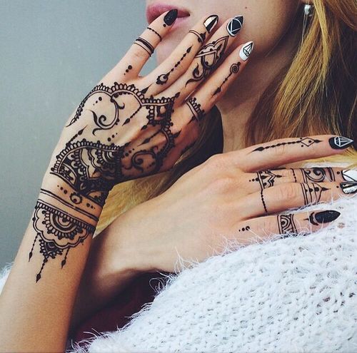 henna tattoos 2016