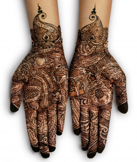 henna tattoos on hand