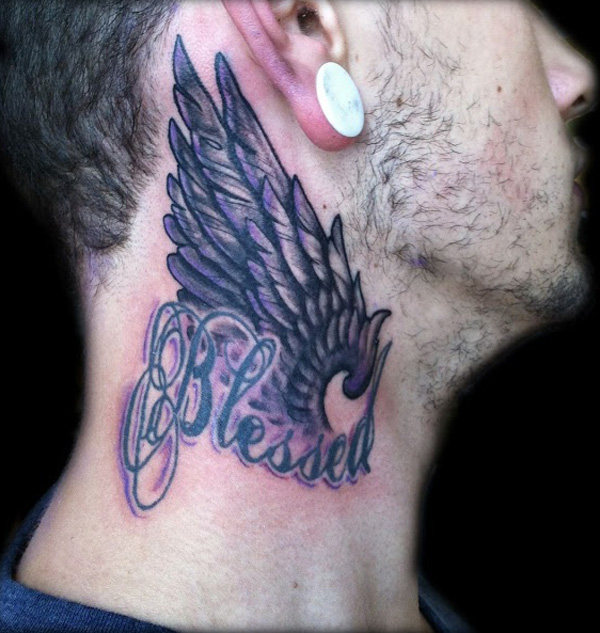wings-tattoo-on-side-neck-for-men