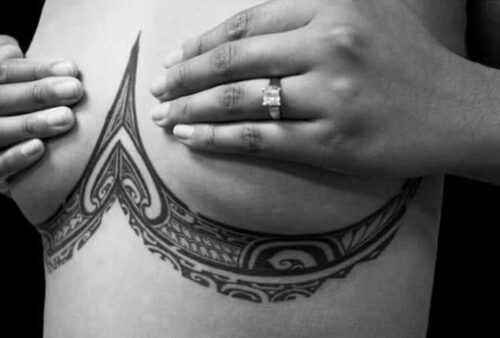 65+ Sexy and Hot Underboobs Tattoo Designs for Womens